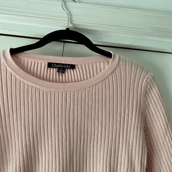 EUC - Chadwicks Light Pink Sweater - Size - Picture 2 of 3